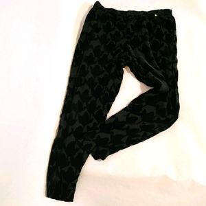 Anthropologie Harlyn Velvet Burnout Pants